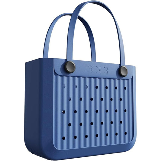 Waterproof EVA Beach Tote Bag, Large Washable Rubber Travel Handbags for Sports Travel Outdoor Anti-Tip Bag Gift for Women