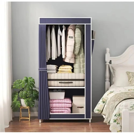 Simple Wardrobe Foldable Dustproof Storage Cabinet Household StudentS Bedroom Minimalist Wardrobes Non Woven Closet Organizer