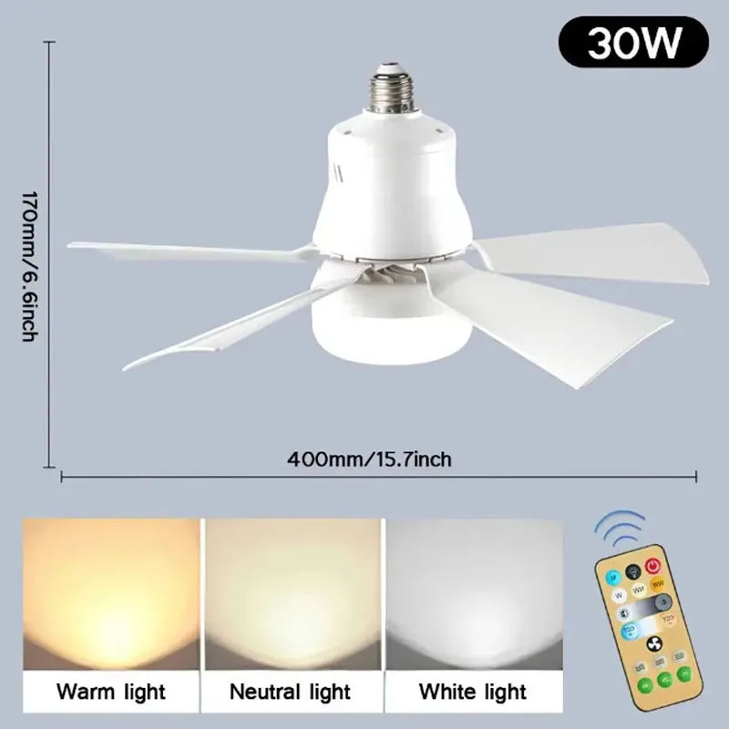 ceiling fan with lights 2in1 remote control adjustable modern smart fan suitable for bedroom kitchen garage detachable washable