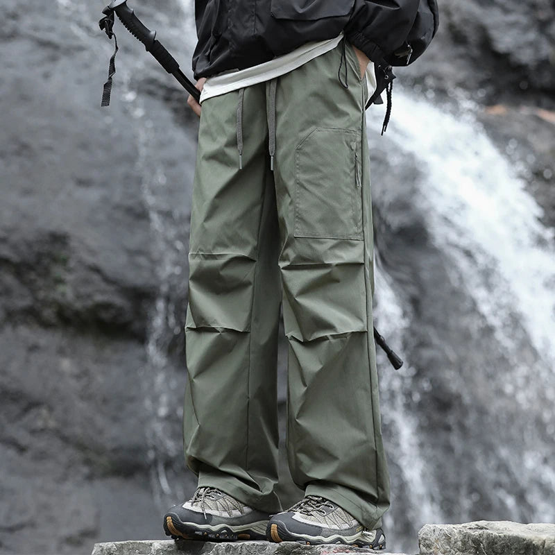 Waterproof Hiking Pants Men Lightweight Paratrooper Pants Trekking Camping Spring Summer Outdoor Pants Men Thin Casual Trousers