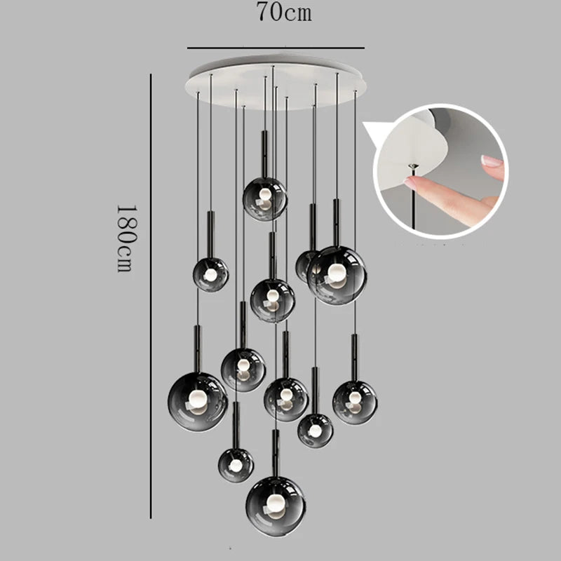 Nordic home decor dining room Pendant lamp lights indoor lighting stair lamp hanging light chandelier lamps for living room