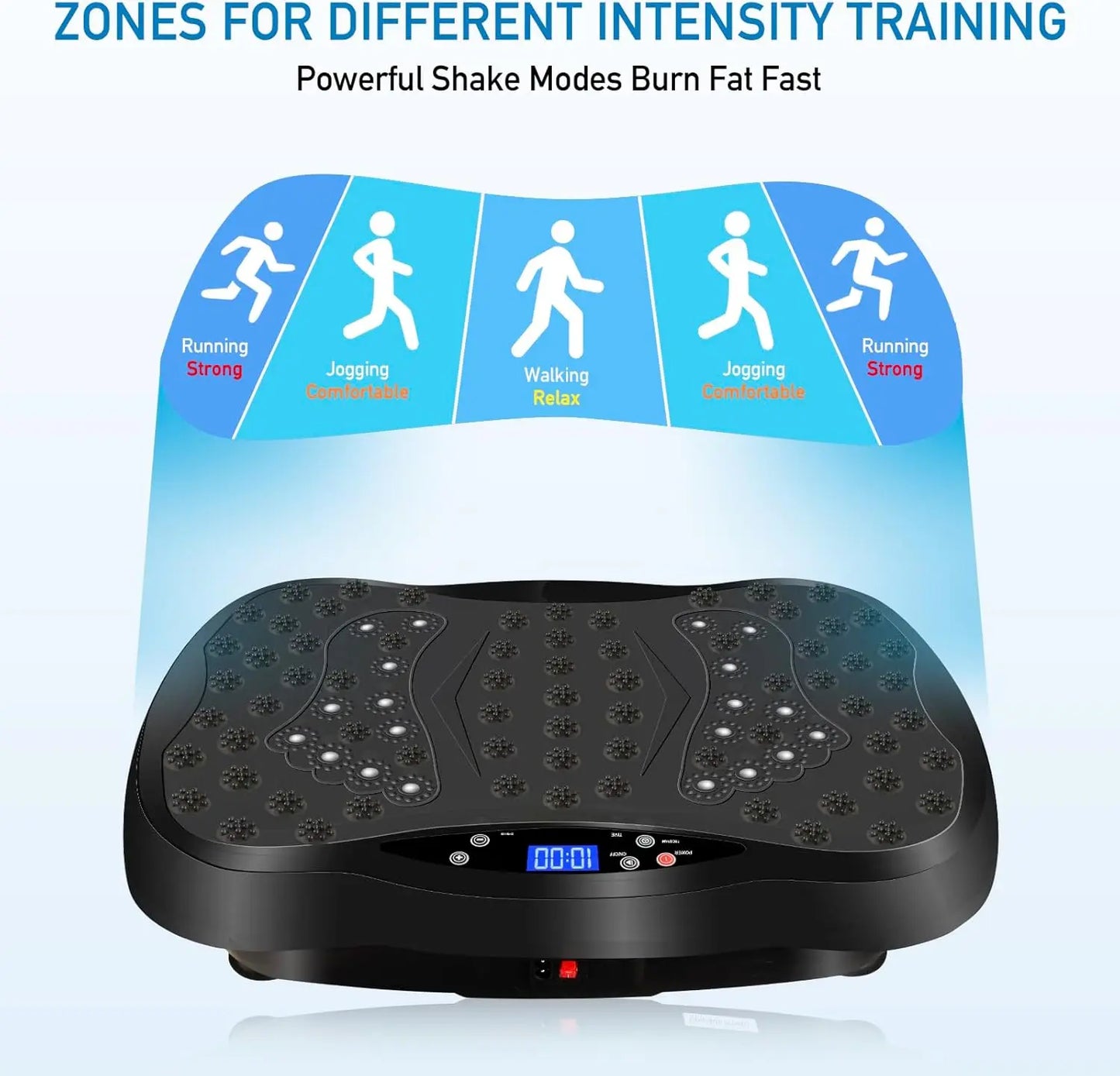 Vibration Plate Exercise Machine with Remote Control, Vibration Platform, Whole Body Workout Machine, Fitness Machine, Foots Mas