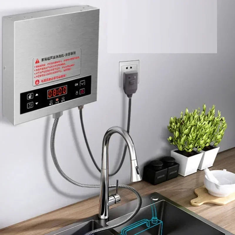 Desktop Electric Ultrasonic Dishwasher Household Small Portable Sink Cleaning Machine Automatic Household Free Installation