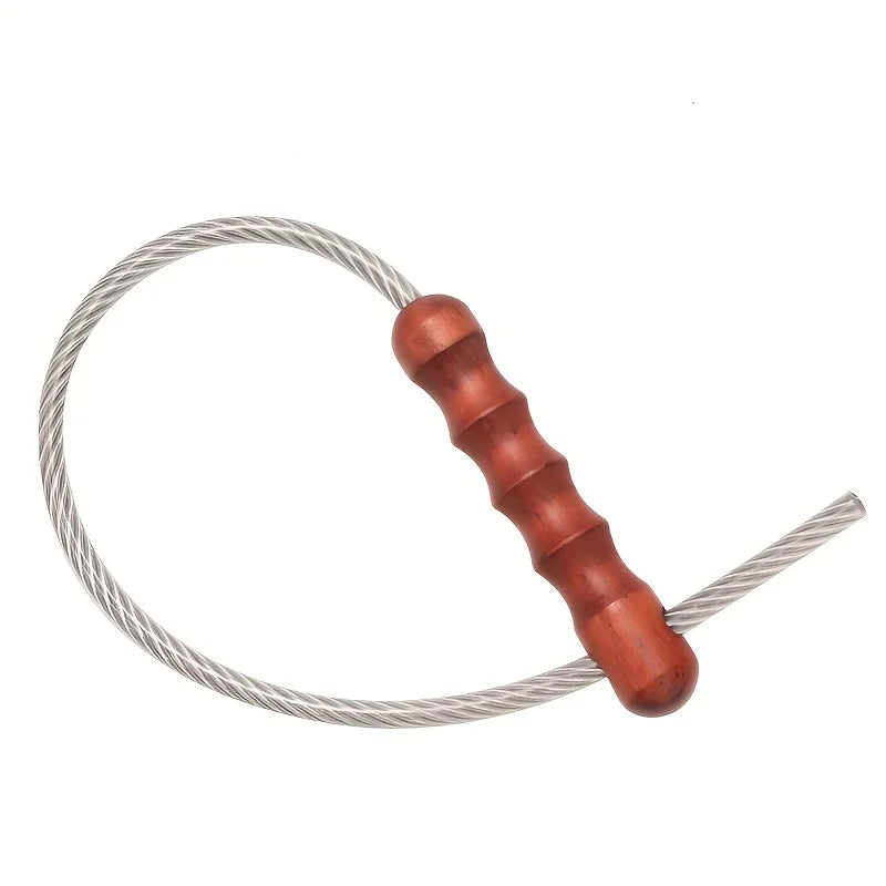 Wood HandleTactical Whip Emergency Tool Self Defense Aluminum Anti Skid Glass Breaker Emergency Hammer Survival Kit/.,\[po