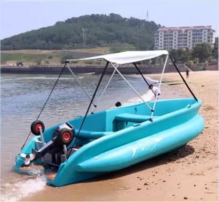 Factory Folding Blue Rowing Boat 420Cm 520Cm Inflatable Drop Stitch Fishing Kayak For Sale