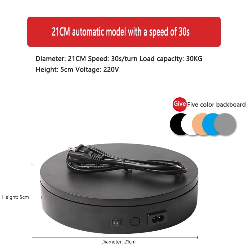 Intelligent electric turntable for 3D scanner