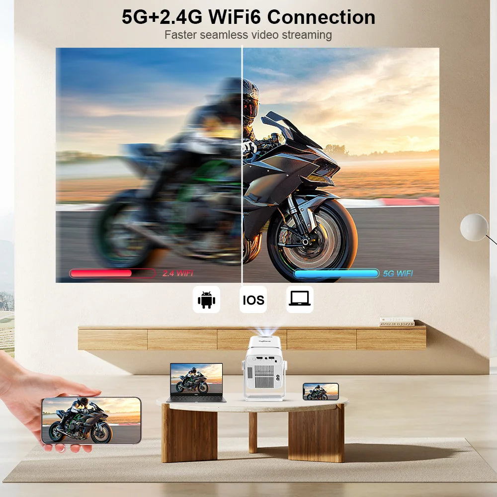 ThundeaL HD Mini Projector TD90 PK TD80W 1080P WiFi Android TD80 Projector Home Theater Cinema 3D Phone Video Movie Proyector