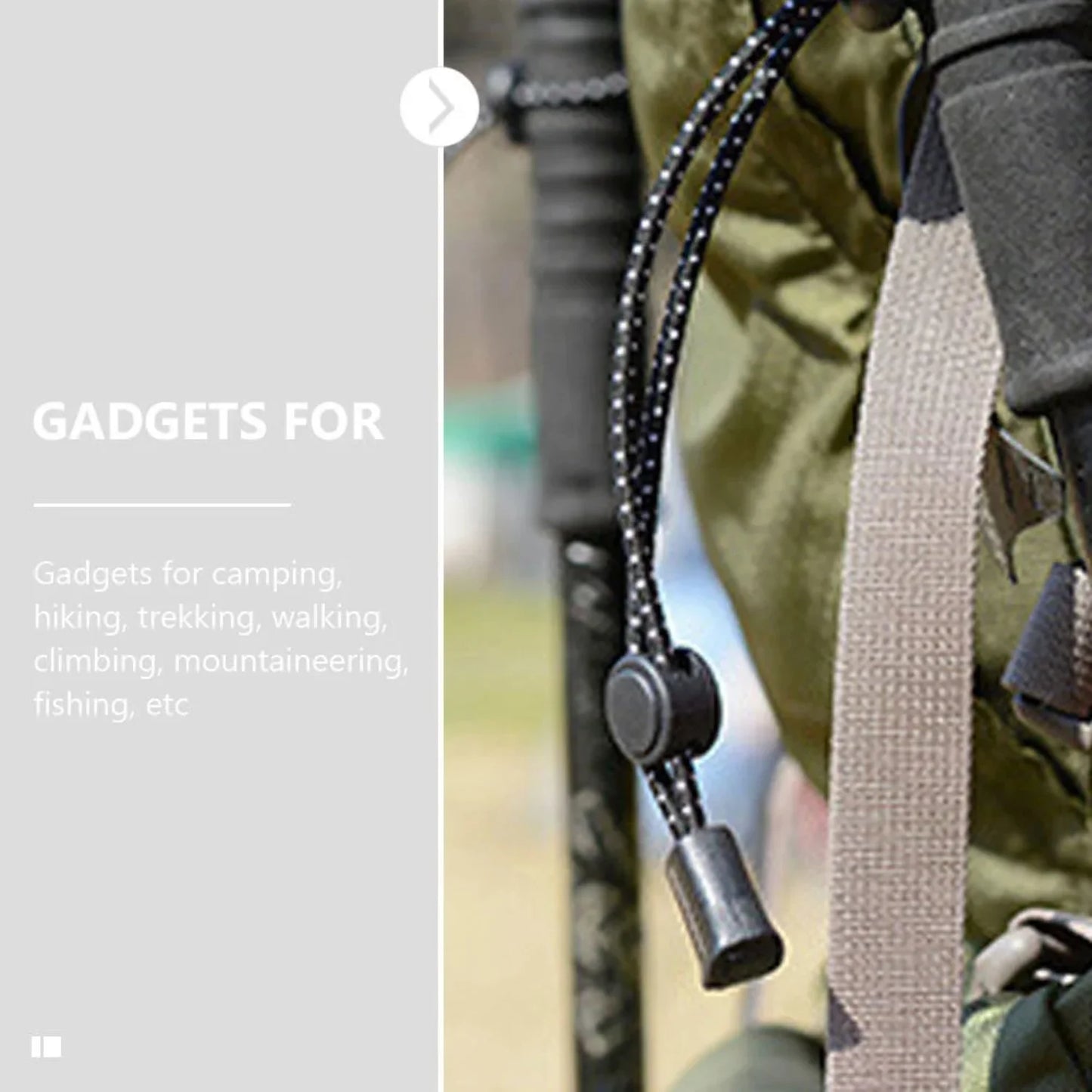 4 Pcs Adjustable Cane Climbing Pole Elastic Rope Lanyard Backpack Strap Stick Hiking Poles Cord Trekking Holder Travel