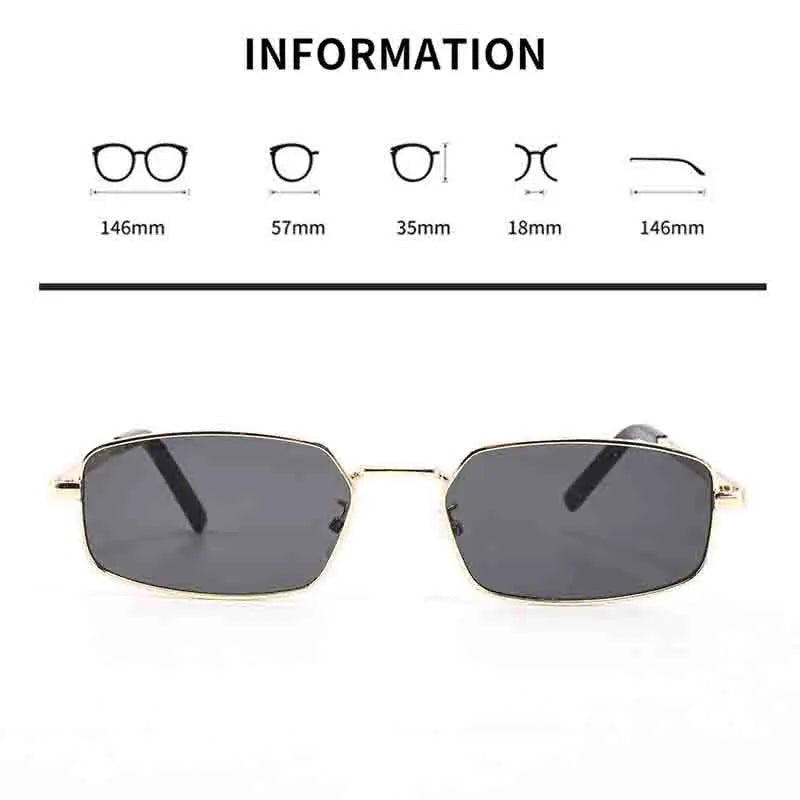 Classic Narrow Men's Sunglasses Fashion Luxury Women Small Rectangle Sun Glasses Vintage Driving Goggles Eyewear UV400 Shades