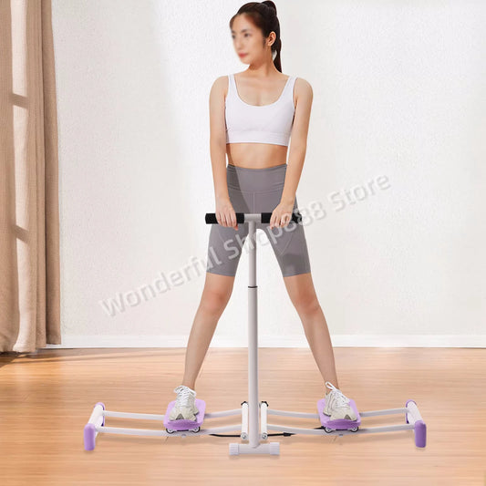 Hip Trainer Pelvic Muscle Repair Women Strengthening Training with Adjustable Rods Ski Practice for Fitness, Body Shaping