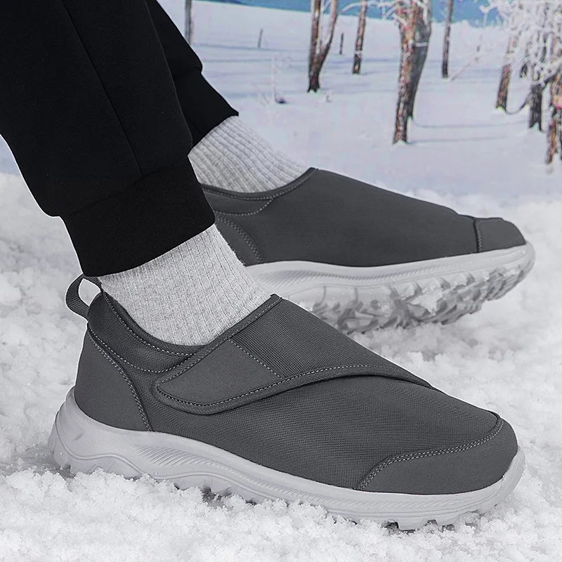 Men Shoes Wide Barefoot Winter Warm Orthopedics Wide Feet Swollen Walking Casual Shoes Thumb Eversion Adjusting Soft Sneakers