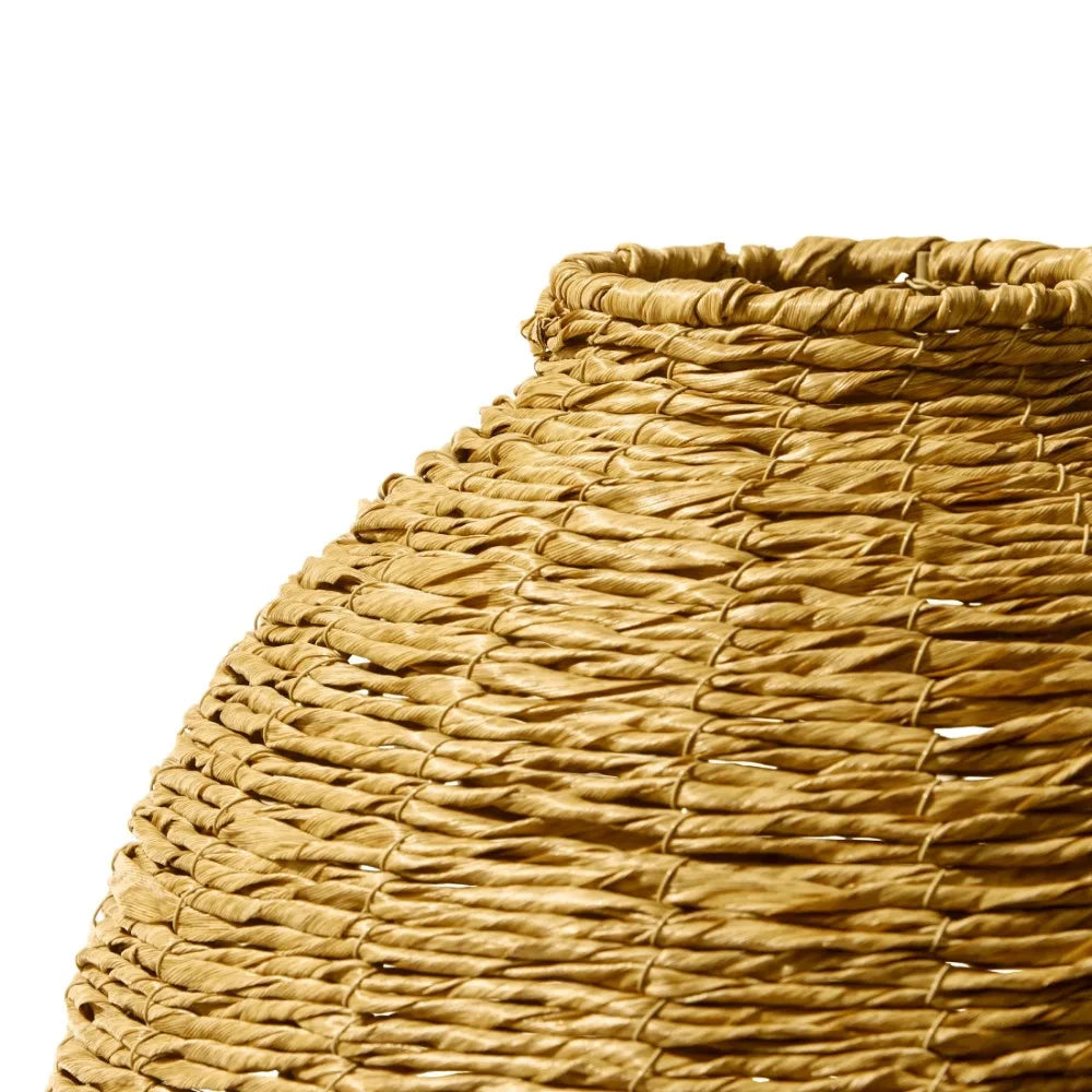 22" Woven Faux Seagrass Floor Vase, Decorative floor vase for your entryway, dining room, living room, and more