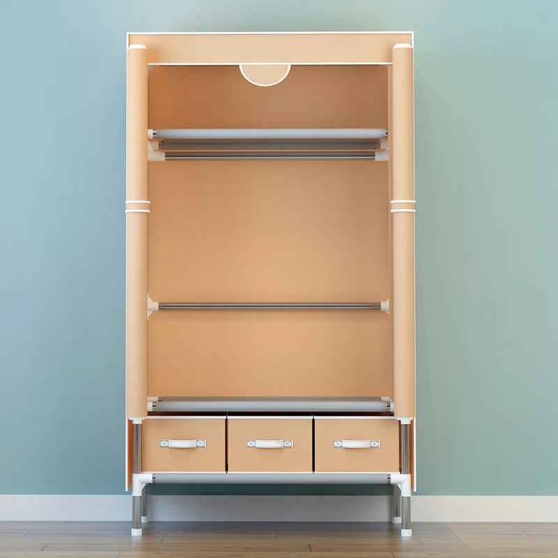 Minimalist Modern Cloth Wardrobe Simple Armoire 19MM Bold Firm Fashion Storage Cabinets Wardrobe Double Person Locker 2025