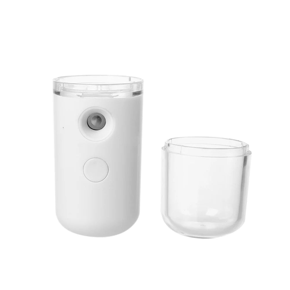 Mini Nano Mister 30ml Visual Water Tank Cool Mist Facial Steamer Mini Beauty Device Handy Hydrating Sprayer for Skin Care Makeup
