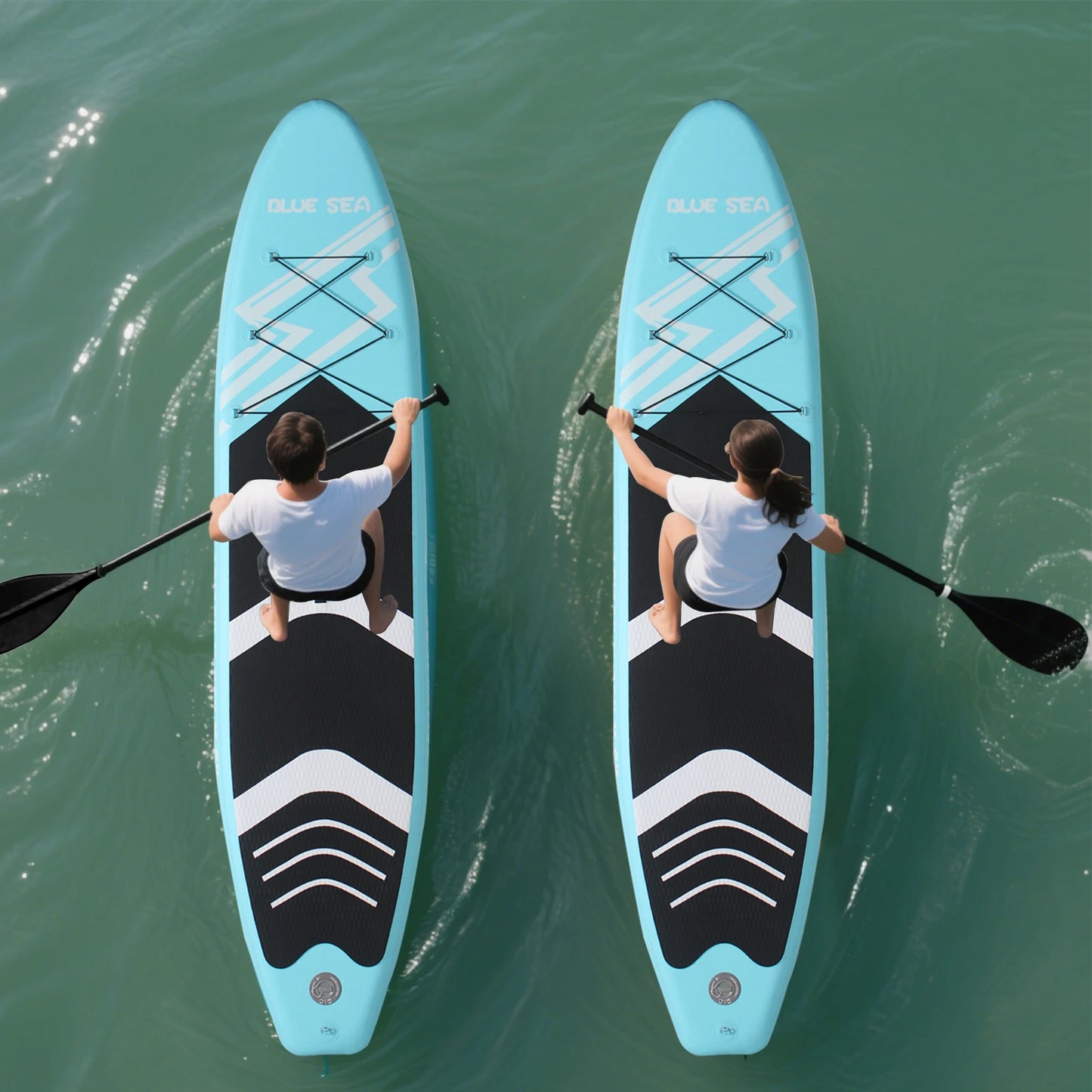 Inflatable Stand Up Paddle Board,10'10''×30"×6" PVC SUP Board, Extra Stable Design, Backpack/Paddle/Pump