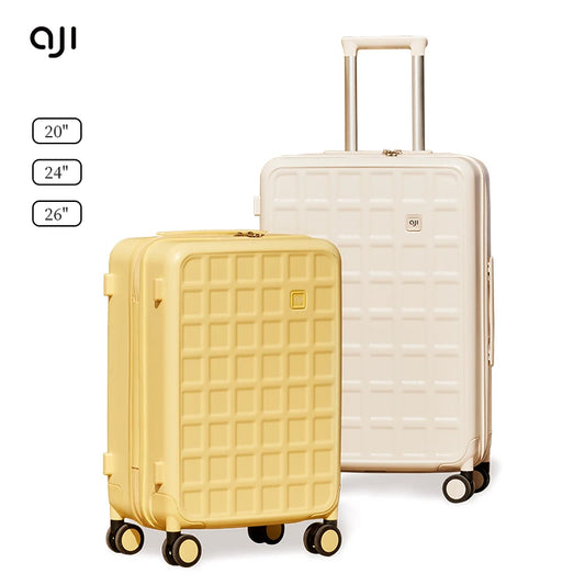 Aji 2025 Women Suitcases On Wheels 20 24 26 Inch Large Capacity Travel Suitcase Pc TSA Lock Handle Carry On Luggage For Men