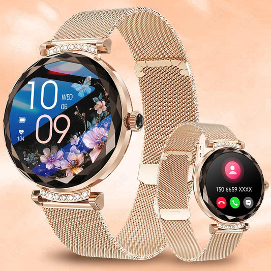 LIGE Fashion Woman Smartwatch AMOLED HD Screen Watches Women Heart Rate Blood Pressure Monitoring Health Smart Watch Android iOS