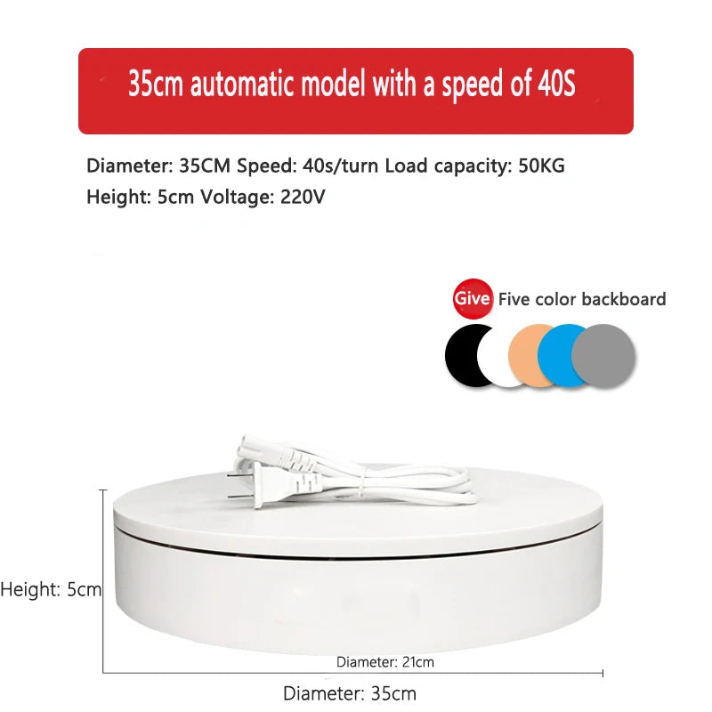 Intelligent electric turntable for 3D scanner
