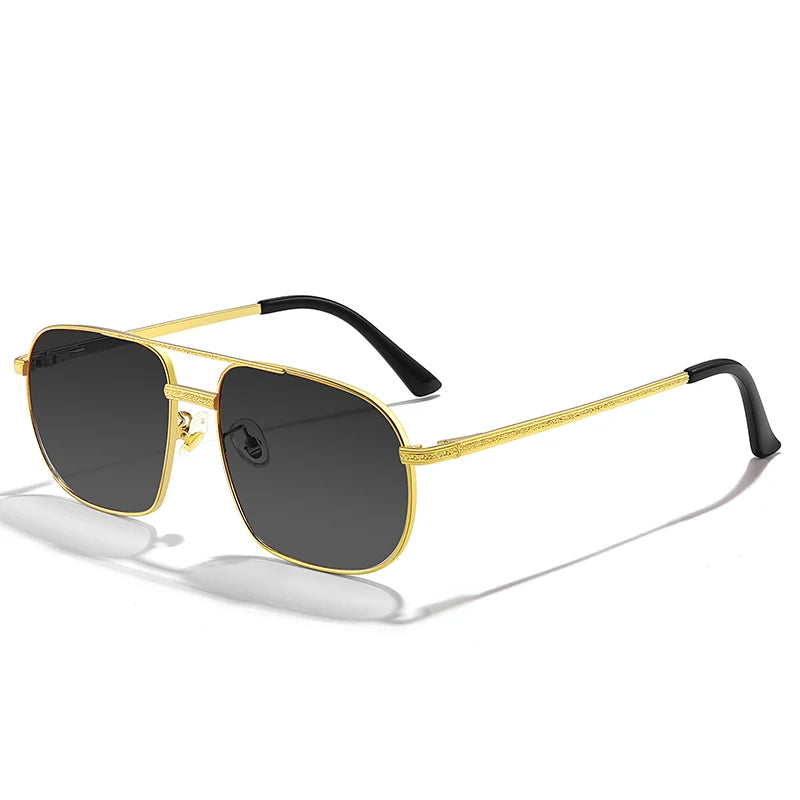 2025 New Pilot Sunglasses for Men Fashion Retro Double Bridge Girder Metal Sun Glasses Women UV400 Male Trending Products Shades