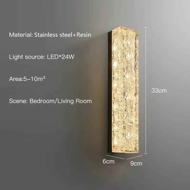 Modern Luxury Gold Led Wall Lamp For Living Room Bedroom Aisle Bathroom Bedside Bathroom Indoor Design Decorative Light Fixtures