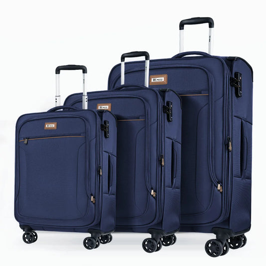 Luggage Sets 3 pieces Softside Expandable Suitcase with Spinner Wheels & TSA Lock Softshell Lightweight Travel Luggage Set
