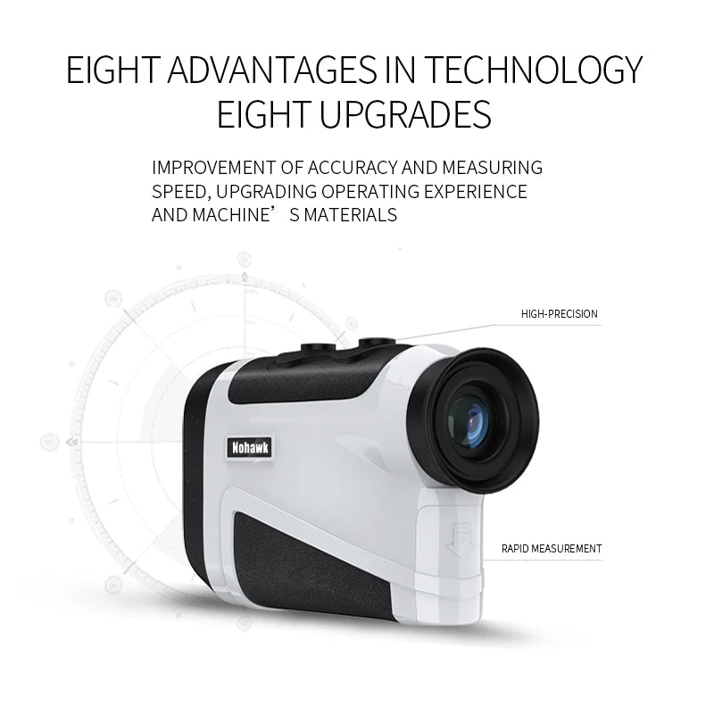 Nohawk HD-2200M Hunting Laser Rangefinder Multifunctional Telescope Range Finder 8X 2200Yards  for Hunting Shooting Golf Camping