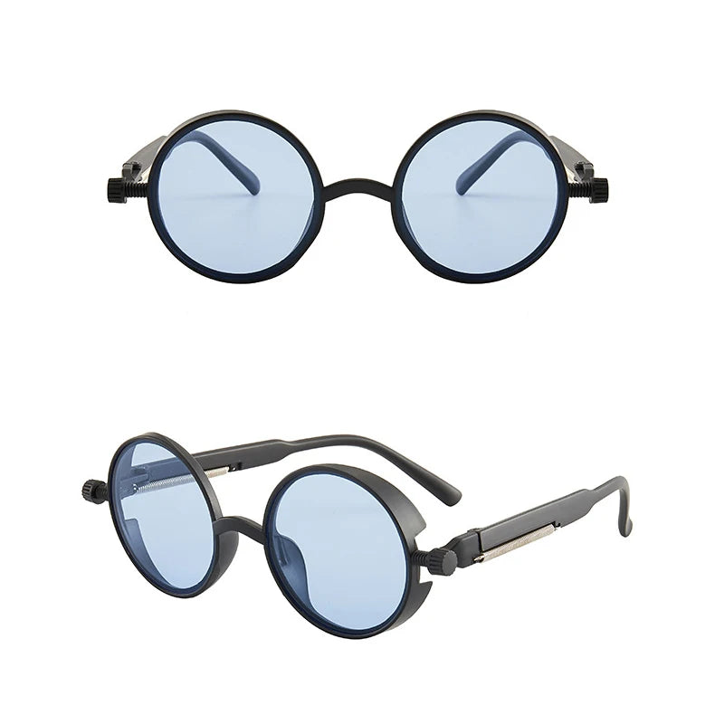Steampunk Sunglasses Men Women Fashion Round Glasses Vintage Sun Glasses High Quality Unisex Cycling Glasses Motorcycle Goggles