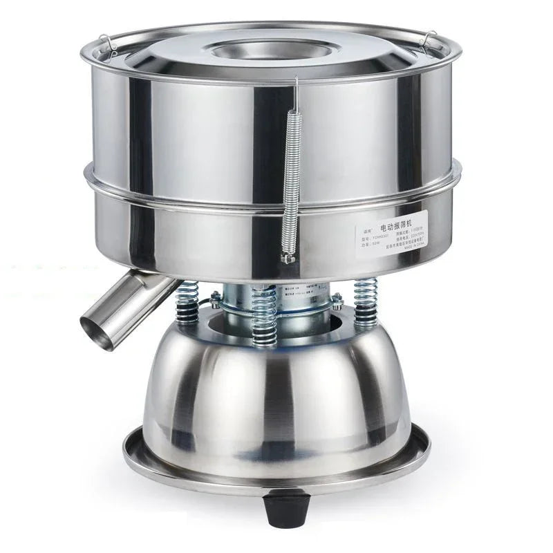 Hot Sale 110V/220V Sieve Powder Machine Stainless Steel Small Vibrating Sieve Wood Flour Flour Separation Vibrating Sieve Machin