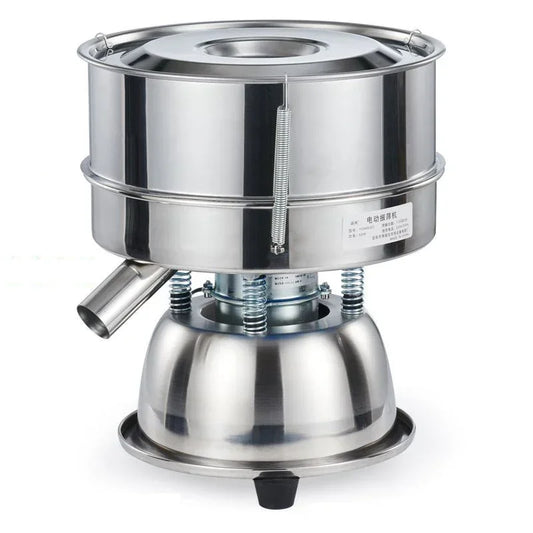 Hot Sale 110V/220V Sieve Powder Machine Stainless Steel Small Vibrating Sieve Wood Flour Flour Separation Vibrating Sieve Machin