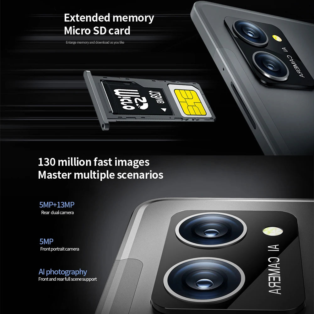 New Google 5G Original Tablet Pc 10.36 Inch 8GB RAM 256GB ROM Android 13 Octa Core Dual Cards Dual Cameras BT Global Version