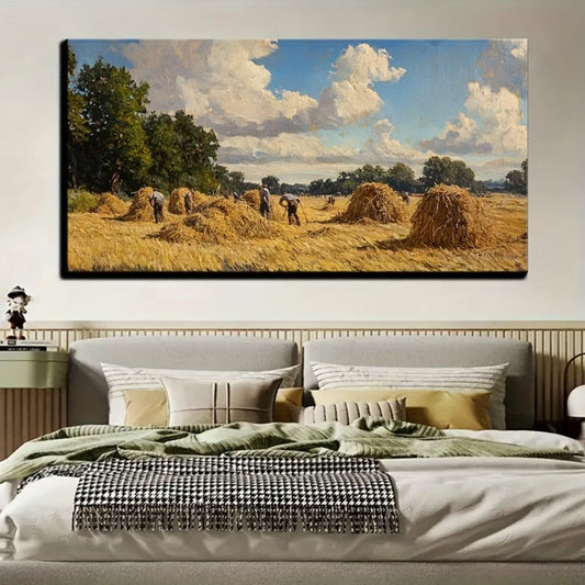 Sussex Coast canvas painting wall art, wall painting decoration, interior decoration, 1.5 inch thick pine solid wood frame