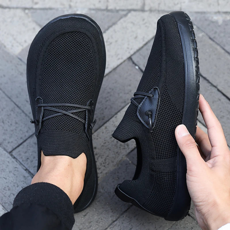 Men's One Foot Walking Shoe Wide Foot Non Slip Running Shoes Breathable Fitness Shoes Lightweight Fitness Sports Shoes Tennis