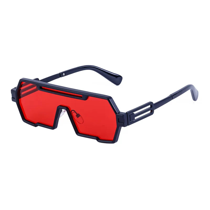 Irregular Square Steampunk Sunglasses For Men Women Brand Design Luxury Outdoor Sports Driving Sunscreen Metal Sun Glasses 2025