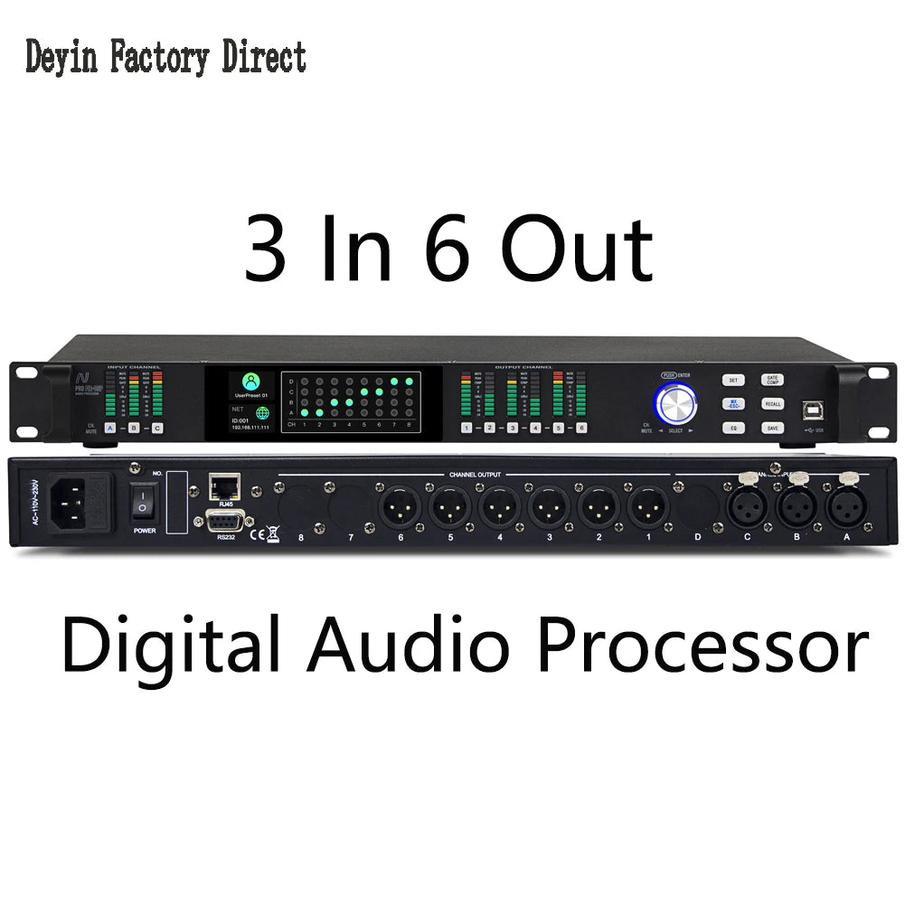Wholesale professional digital audio processor ADSP-21571 digital DSP processor FIR 512 speaker manager with EQ audio system PC