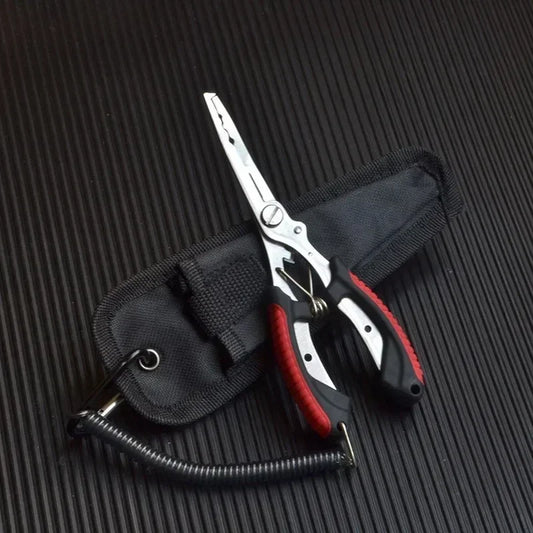Stainless Steel Fishing Pliers Fishing Hook Remover Saltwater Resistant Braided Line Cutter Scissors Fishing Equipment
