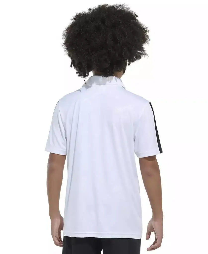 adidas | Big Boys Printed Debossed Logo Short-Sleeve Polo Shirt