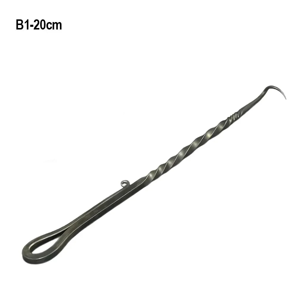 New Stainless Steel BBQ Food Flipper Cooking Grilling Outdoor Camping Cooking Meat Hook Flipper Grill Accessories BBQ Grill