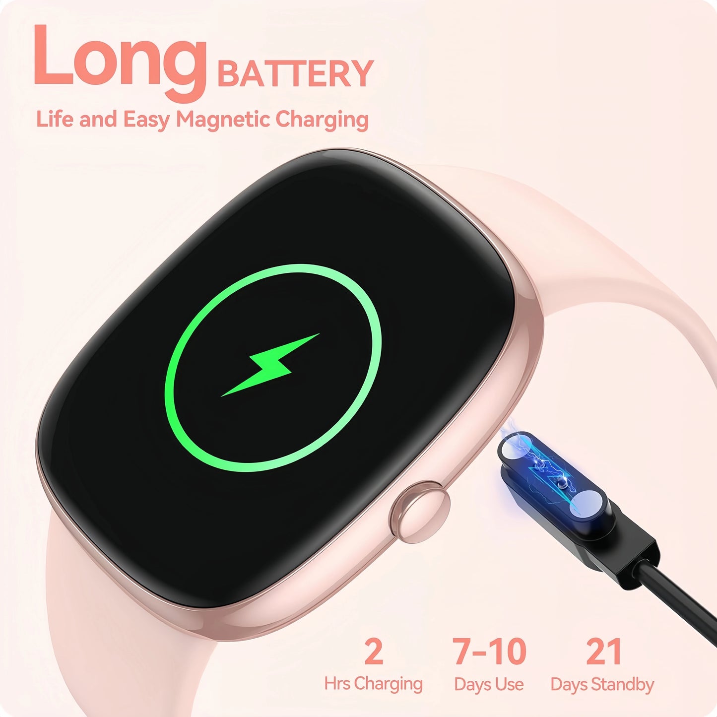 Smart Watches for Men Women  Sleep Tracking, 46mm 1.3oz Step Calorie Counter Fitness Watch Activity Trackers Pedometer forAndro