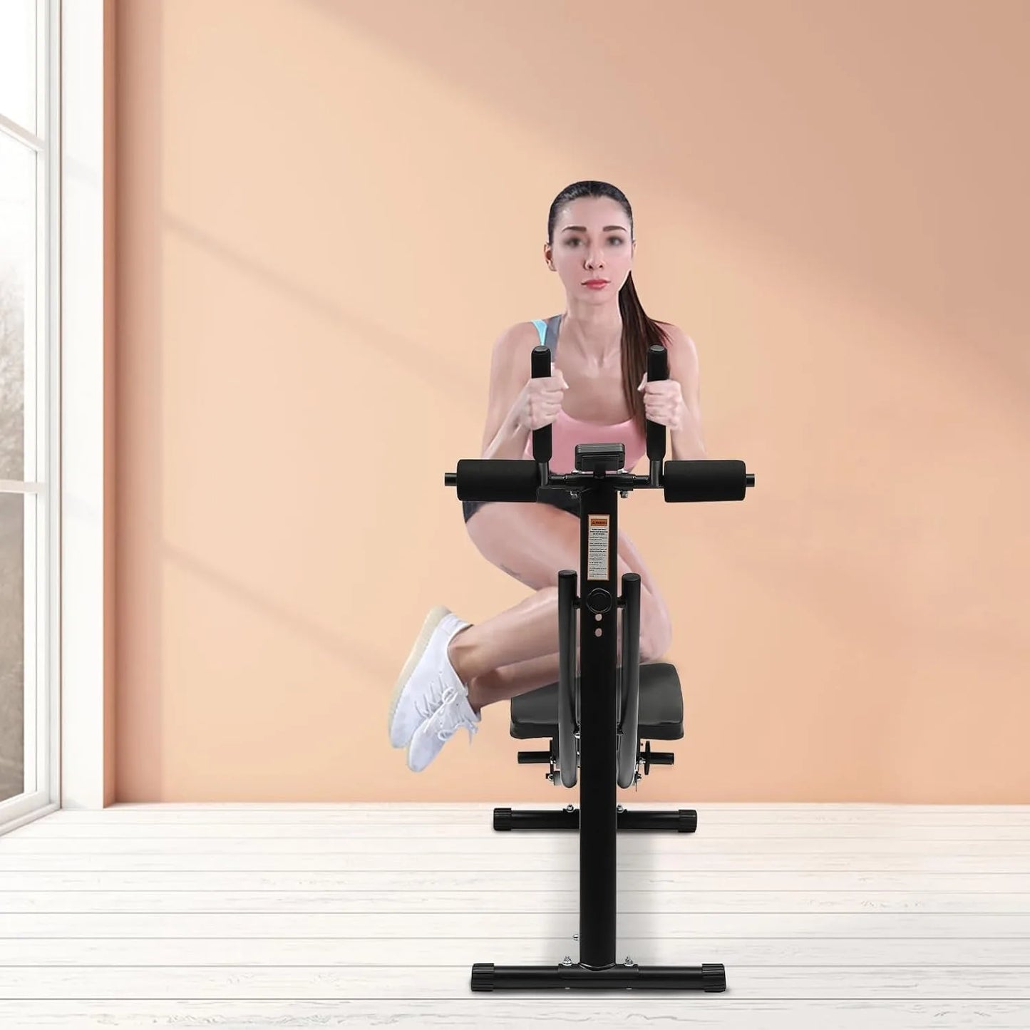 Ab Workout Equipment for Gym, Core Trainer with 3 Intensities Digital Display , Foldable Abdominal Trainer Waist Toner
