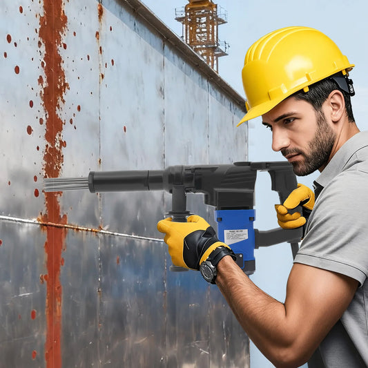 Rust Removal Tool, 110V Industrial Grade Electric Needle Scaler, 1100W Pistol Grip Needle Scaler Powerful Rust Clearing