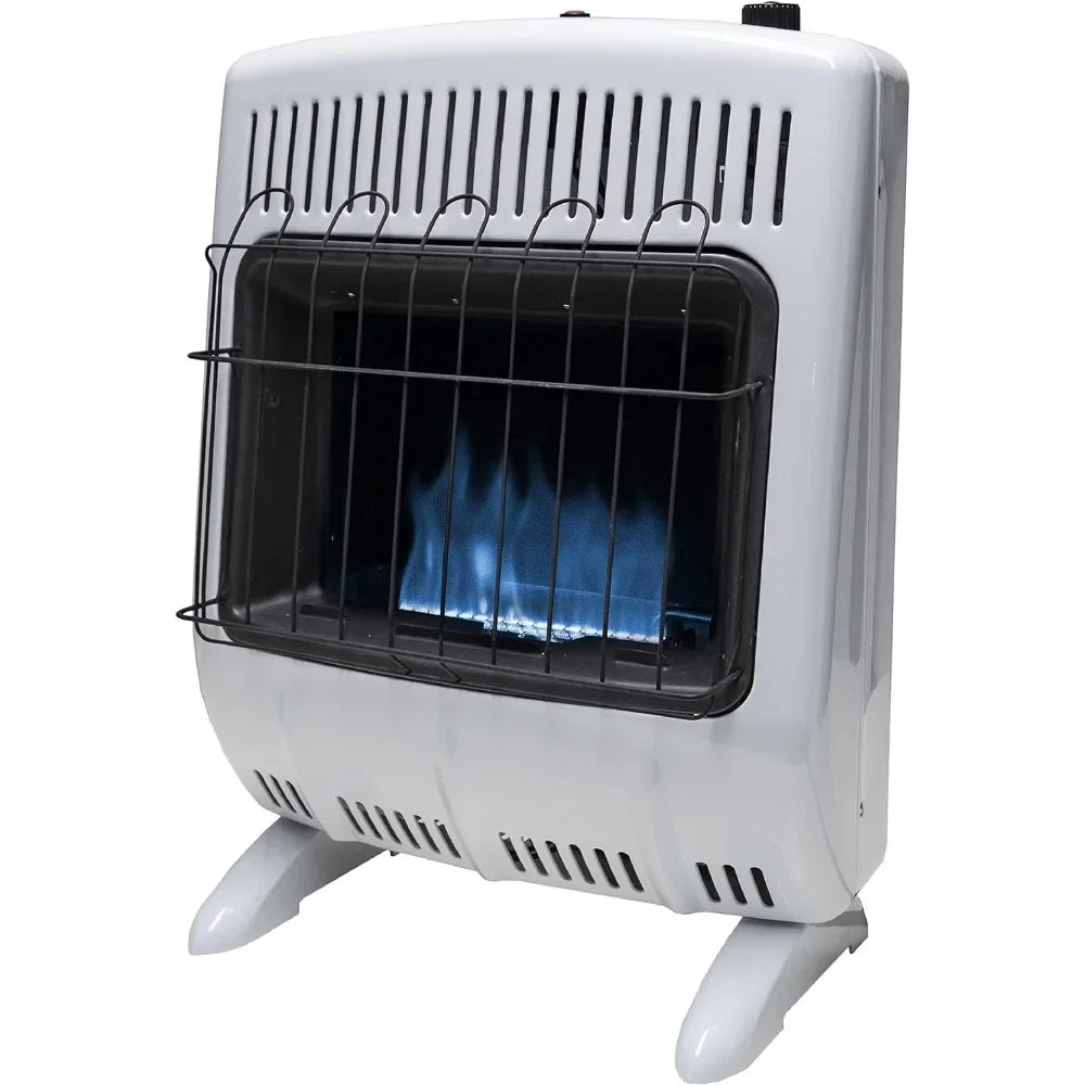 Heater  F299720 Vent-Free 20,000 BTU Blue Flame Propane Heater, ODS Hypoxia Safety Shutdown Control Multi，adjustable thermostat