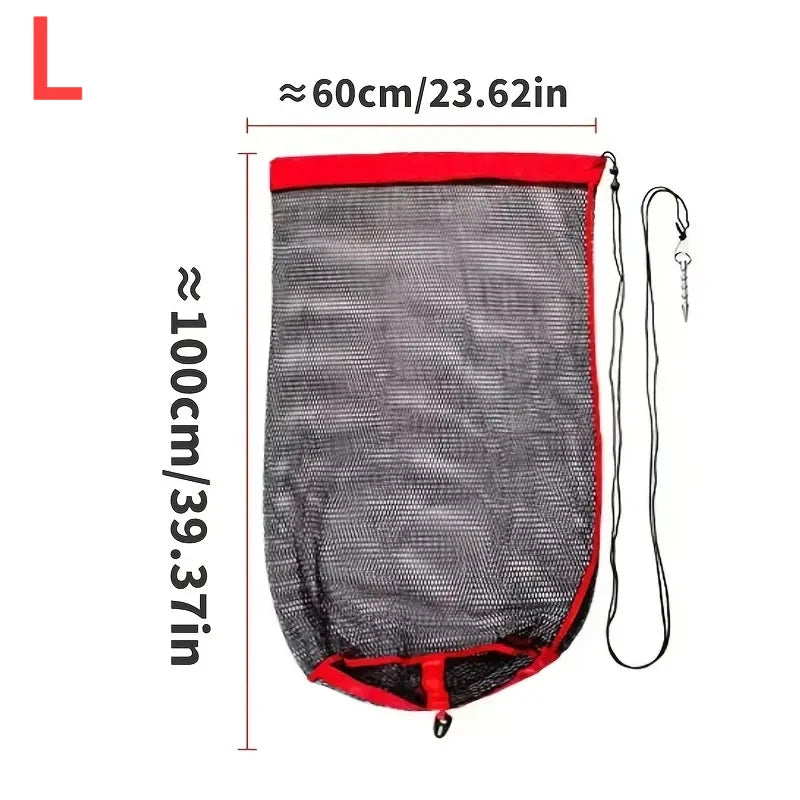 Portable Wild Fishing Mouth Guard Mesh Oxford Fabric Mini Fish Guard Mesh Bag Fishing Equipment