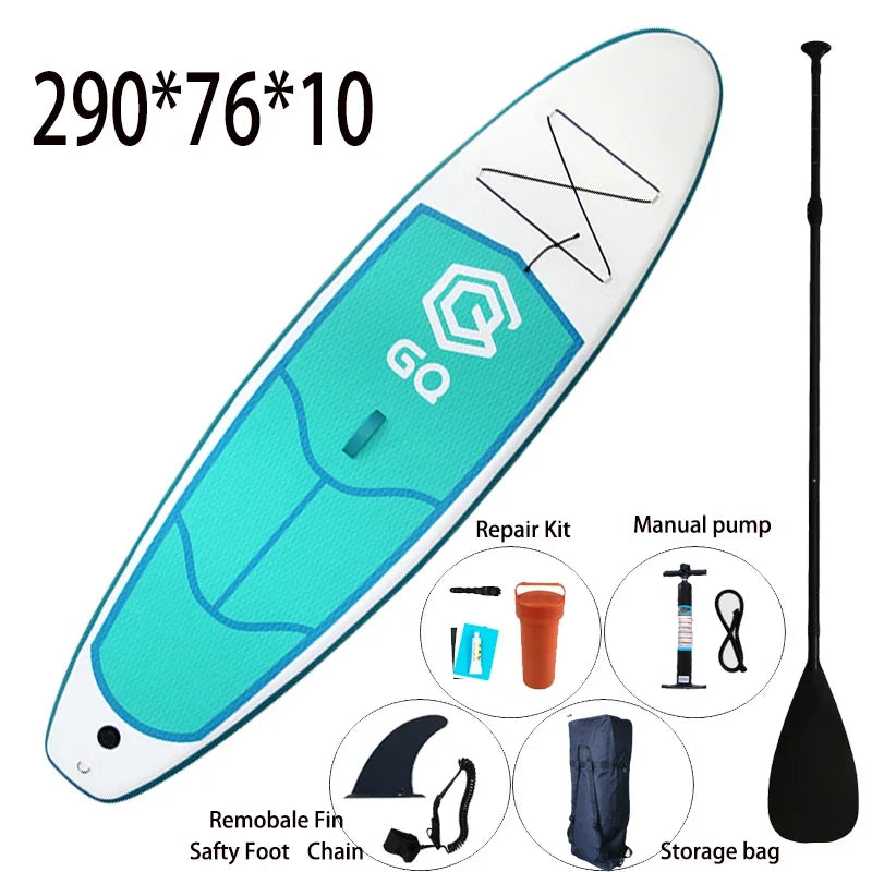 9.5'ft inflating paddle board Sup  Stand-up   Surf Long Board Stand up  Dropshipping With bag gonflatable