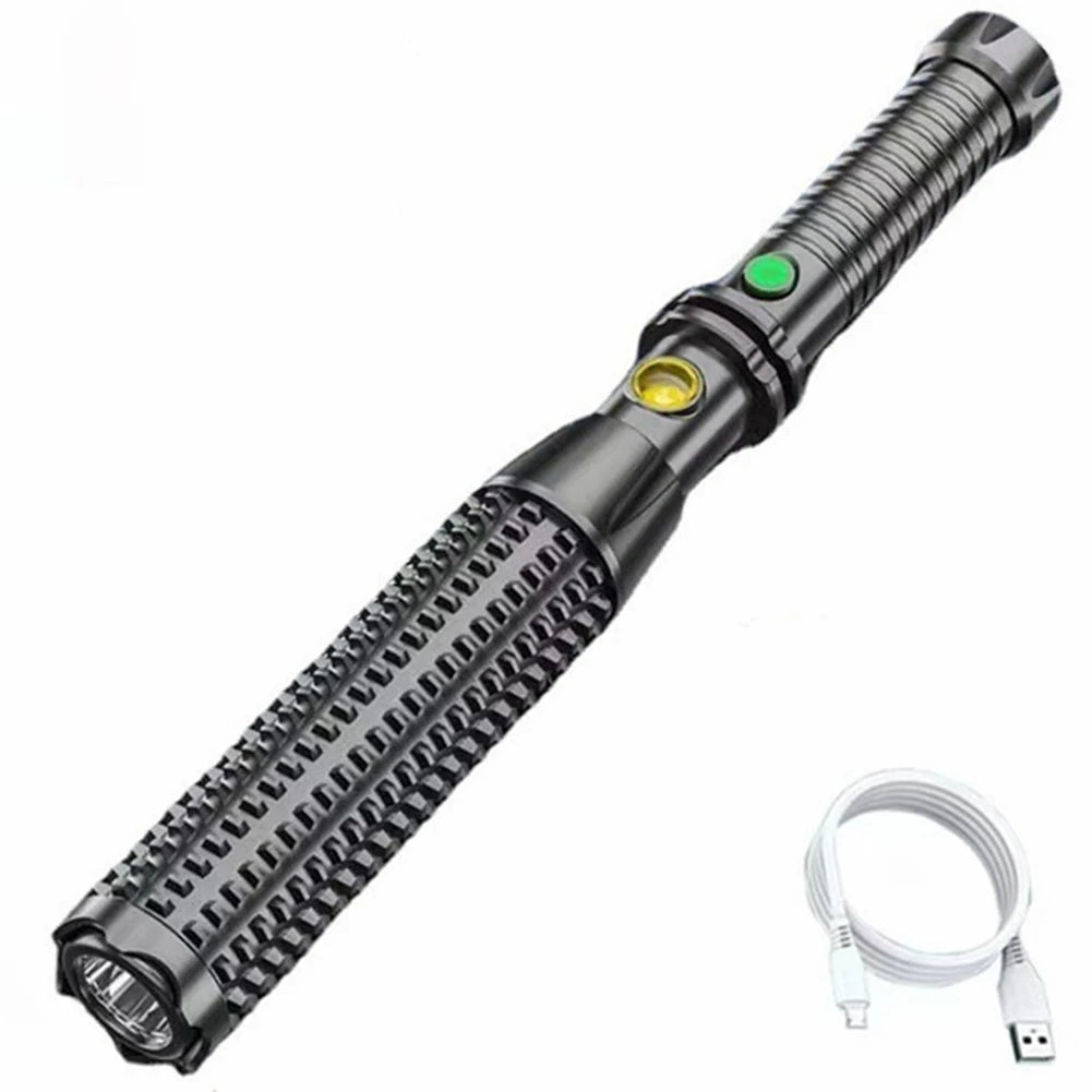 Waterproof Handheld Flash Light Charger Included Wolf Tooth Wand for Security Patrol Broken Window for Self Defense Emergencies