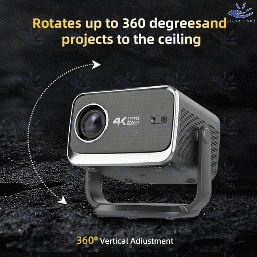 XIAOQIAODZ 4K Projector Home Theater Smart LED 1080P Native Android Video Game Phone Cinema Full HD Wifi BTEducate Auto Focus