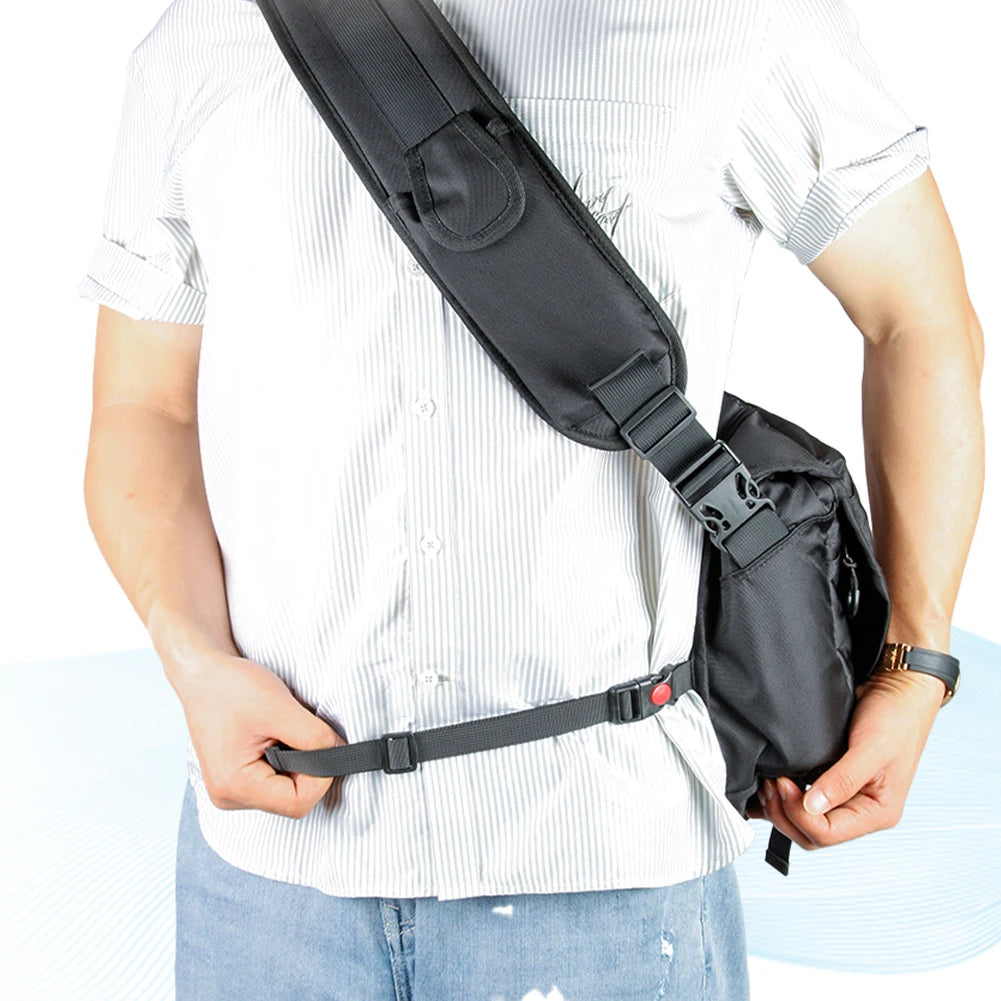Large Capacity Waterproof Messenger Bag for Men Ideal for Motorcycles Shoulder Bag for Cycling and Outdoor Activities