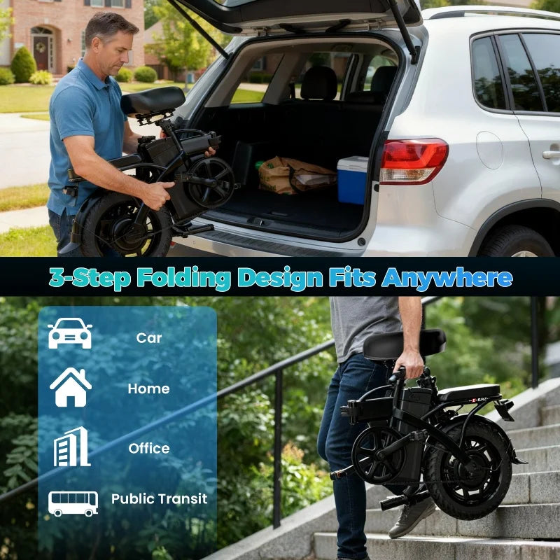 New Arrival Cheap Electric Bike,48v Aluminum Alloy 1000w Peak Motor Ebike,adjustable Front Brake Seat,folding Electric Bicycle