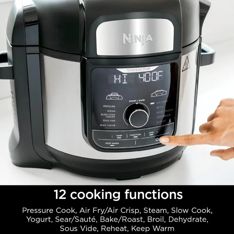 Ninja Foodi Air Fryer Pressure Cooker Combo 11-in-1 Pro 6.5 qt. Pressure Cooker & Air Fryer that Steams, Slow Cooks and More