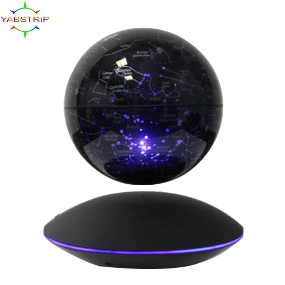 New Creativity 3D Magnetic Levitation Globe LED Night Light 6inch Rotating Globe Floating Desk Lamp For Home Decoration Gift