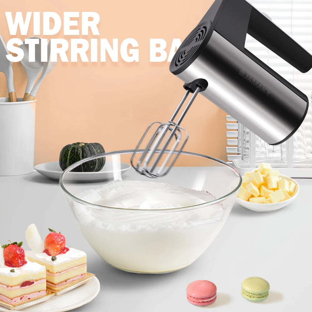 New 3 in 1 Multifunctional Handheld Mixer Household Portable Electric Milk Frother Small Food Processor Cake Baking Dough Mixer